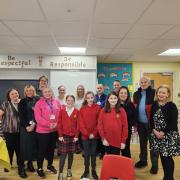 Pupils and teachers issued their thanks to the Toast Club donors and volunteers