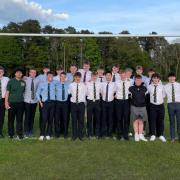 Helensburgh Rugby Club's under-18 squad at the club's annual youth prize-giving