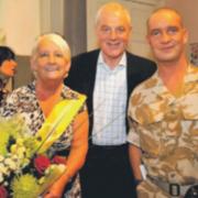 Walter Smith with June McMurdo and son James who helped organised an event to remember Helensburgh's war heroes in 2009