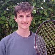 Archie Bell, 14, made his senior debut for Helensburgh Tennis Club's gents' second team against Langside