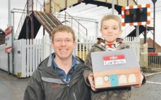 Murray Wain completed his school project on Cardross Train Station