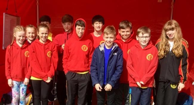 Some of the HAAC squad who competed in Kilmarnock